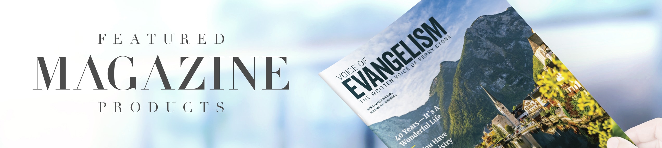 Current Featured Magazine Products Landing Page Header 4302